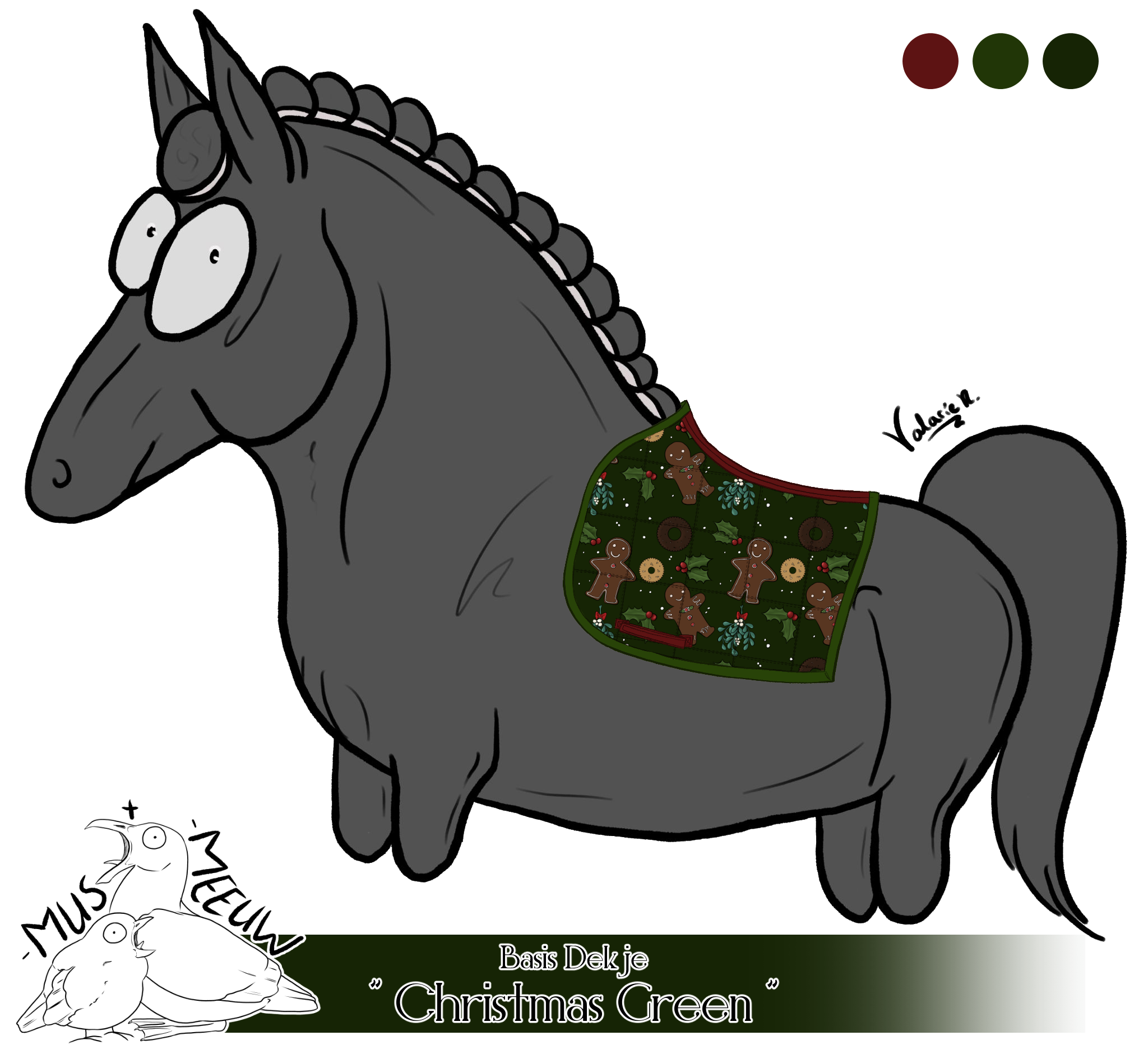 "Christmas Green" Basis Dekje