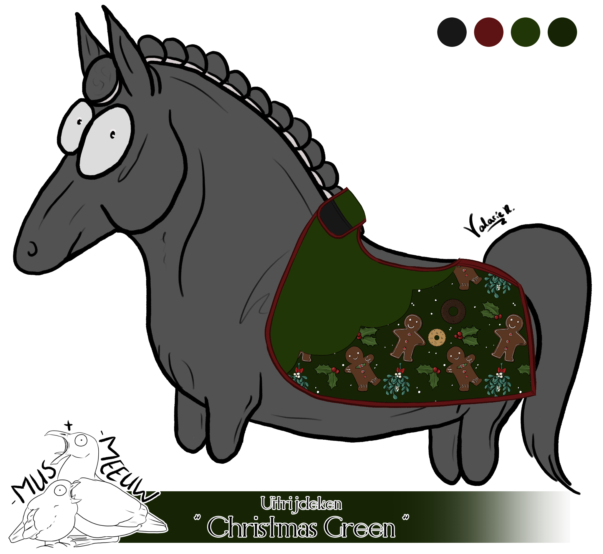 "Christmas Green" Uitrijdeken