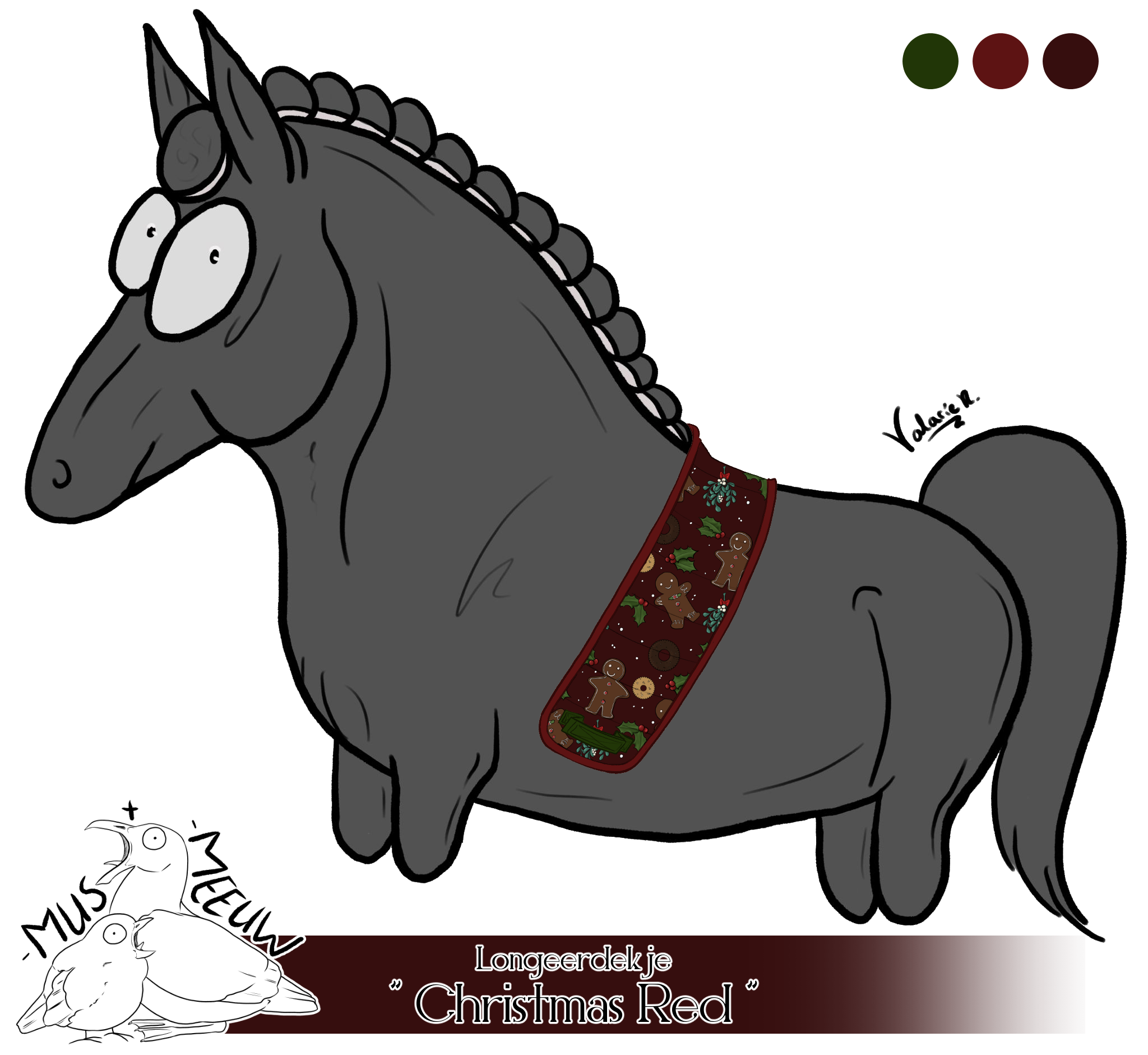 Longeer Dekje "Christmas Red"