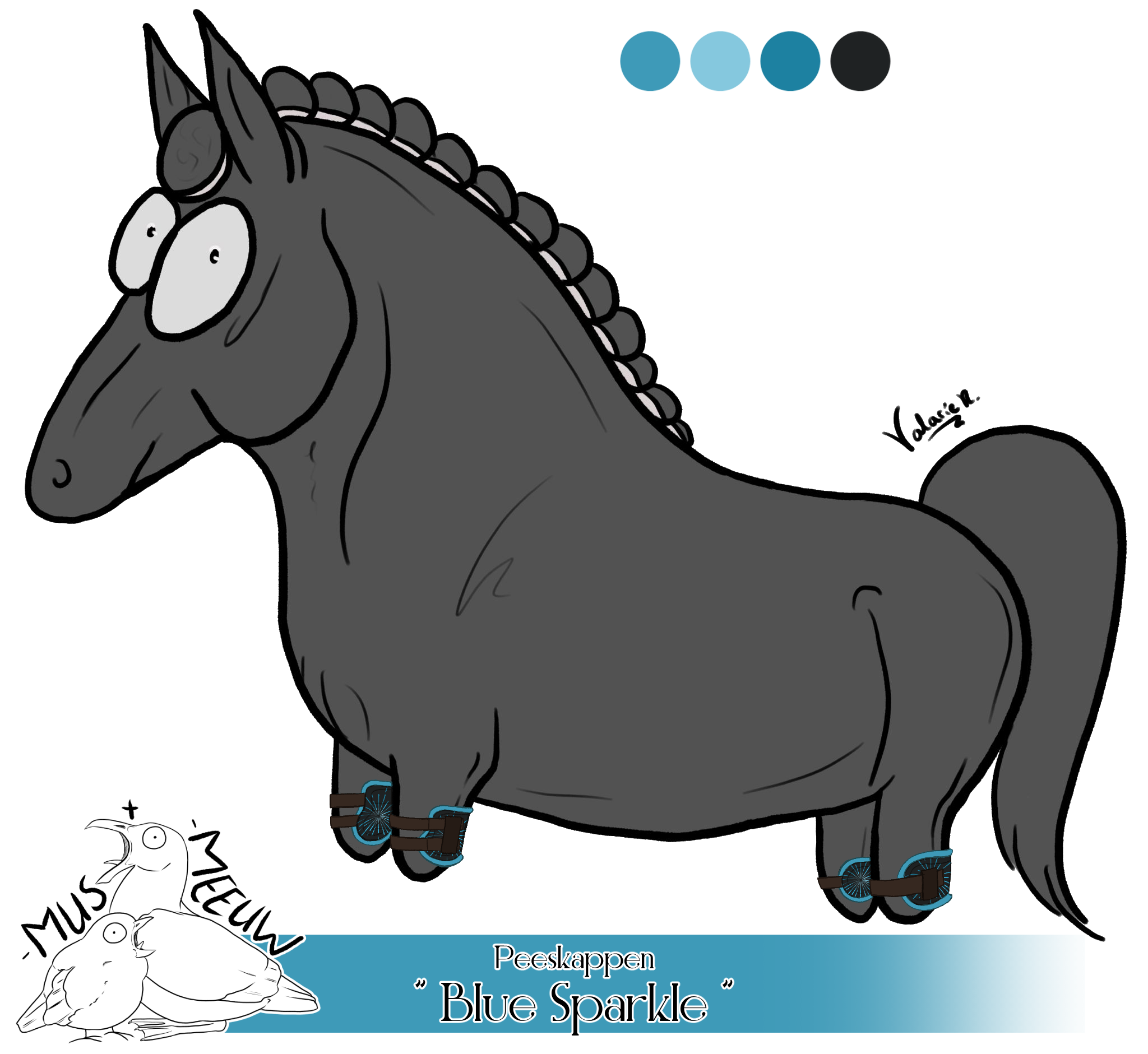 "Blue Sparkle" Peeskappen
