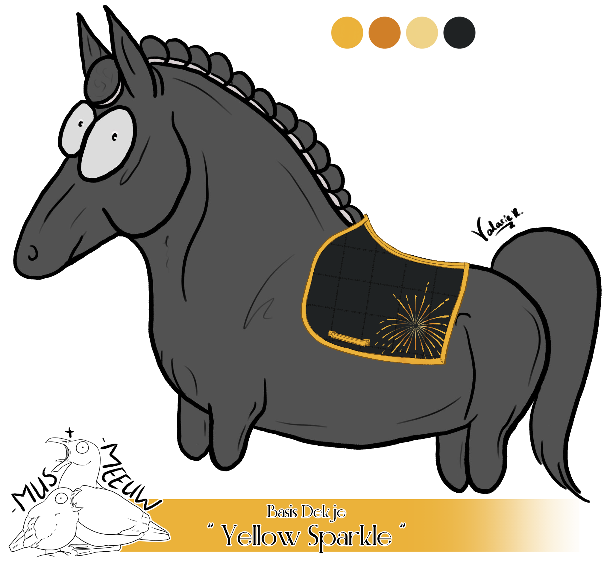 "Yellow Sparkle" Basis Dekje