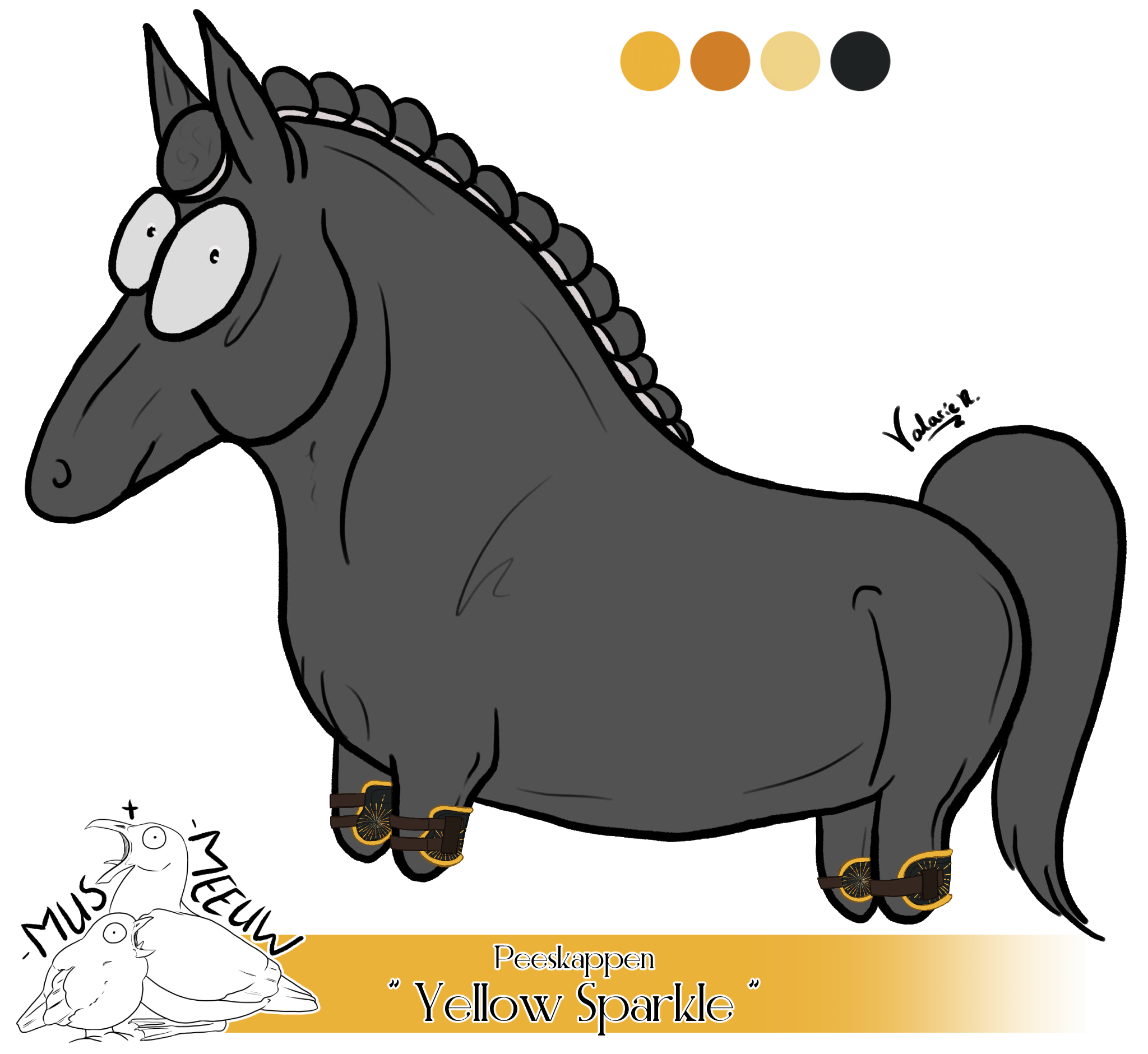 "Yellow Sparkle" Peeskappen