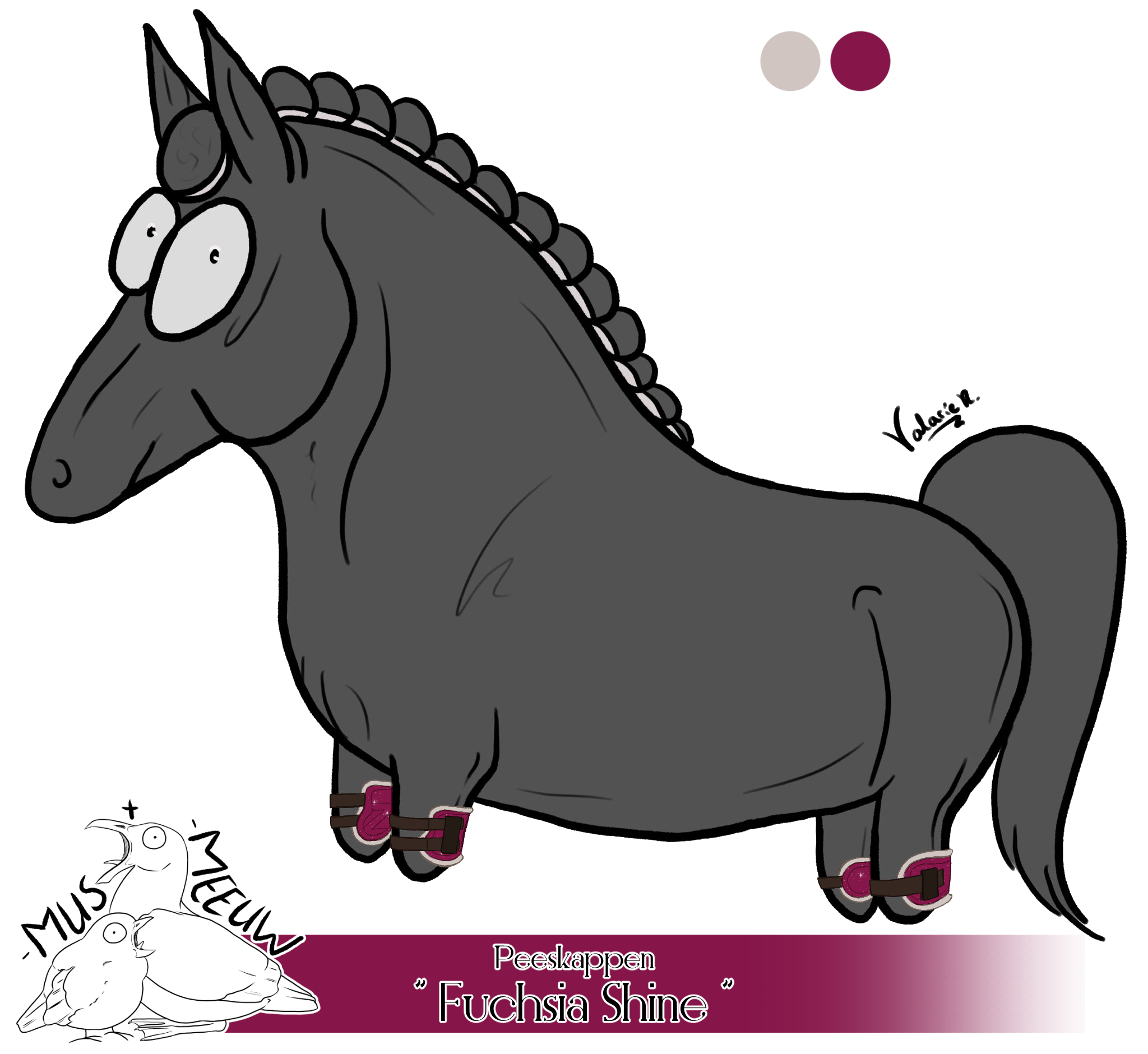 "Fuchsia Shine" Peeskappen