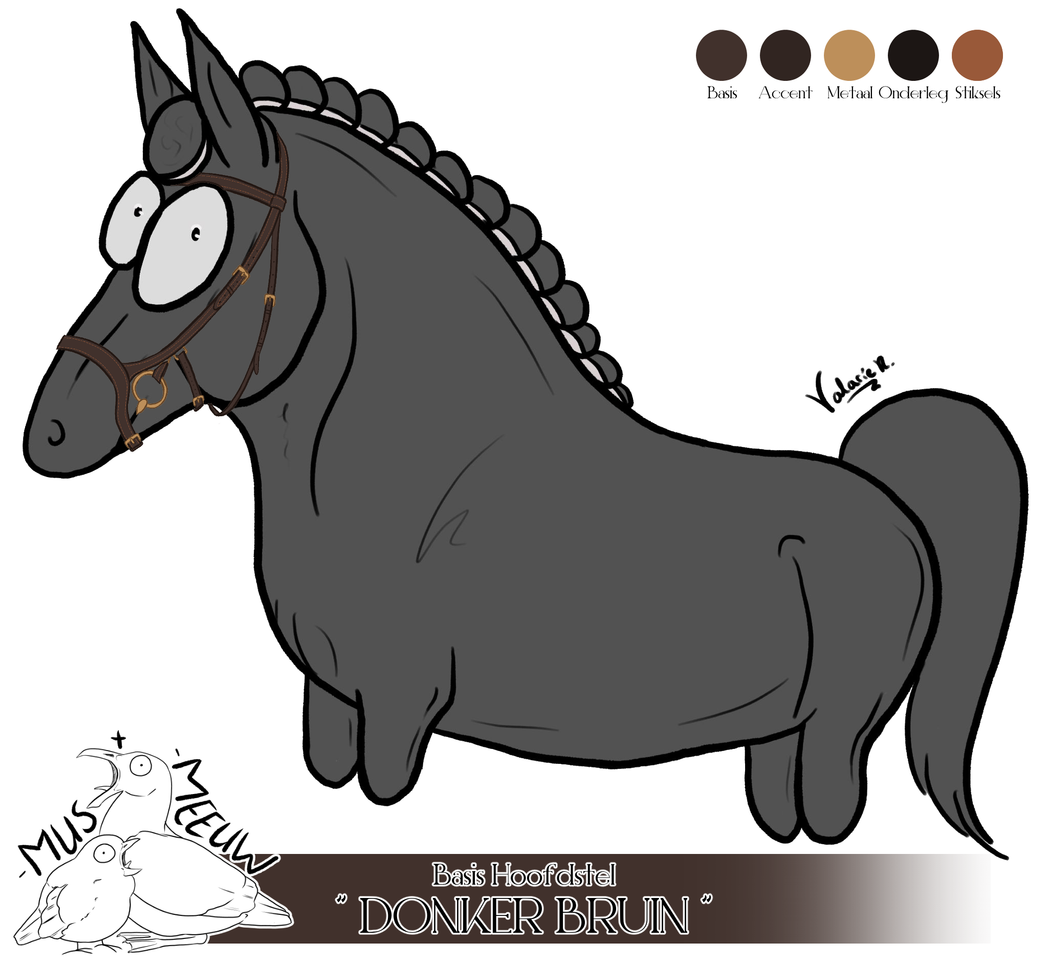 Basis Hoofdstel Donkerbruin