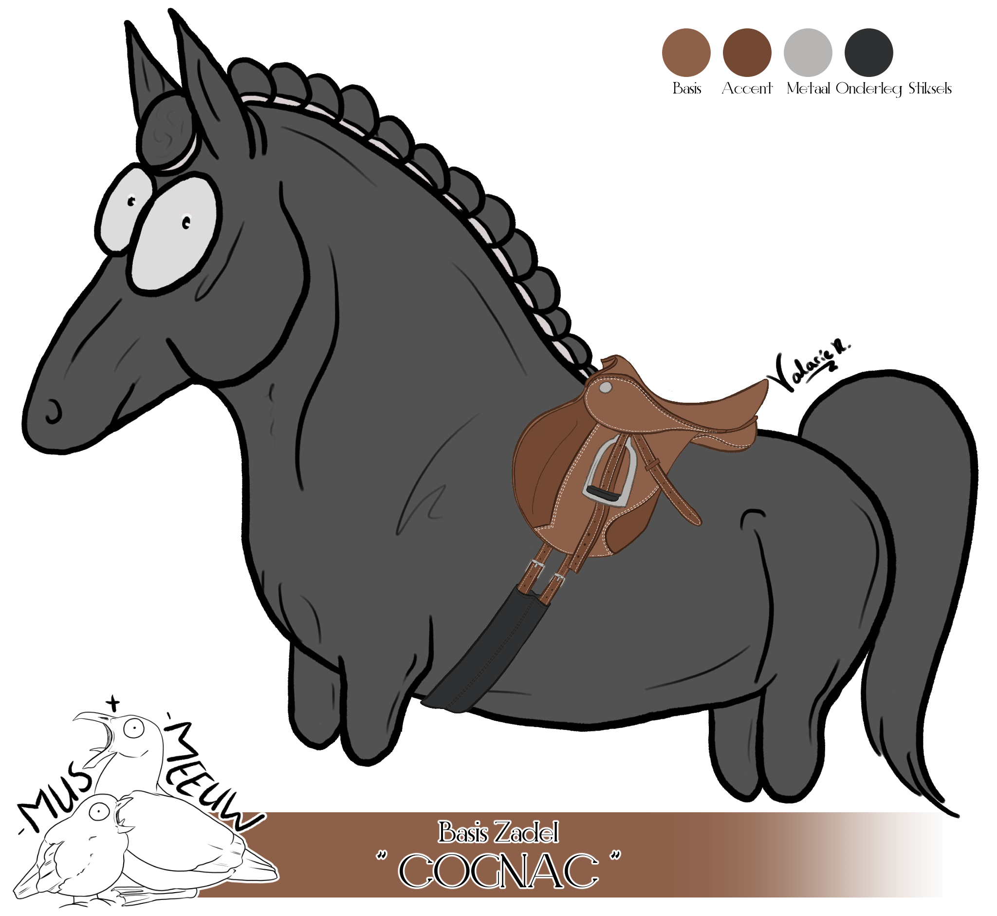 Basis Zadel Cognac